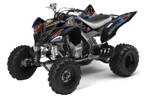 Yamaha Raptor 700 ATV Graphic Kit - 2006-2012 Ed Hardy - Pirates Blue