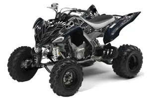 Yamaha Raptor 700 ATV Graphic Kit - 2006-2012 Skulls and Hammers White
