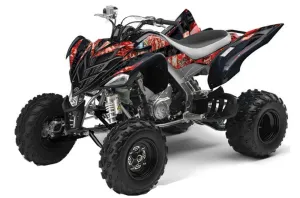 Yamaha Raptor 700 ATV Graphic Kit - 2006-2012 Mad Hatter Red