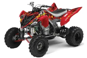 Yamaha Raptor 700 ATV Graphic Kit - 2006-2012 Motorhead Red
