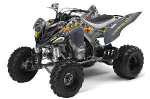 Yamaha Raptor 700 ATV Graphic Kit - 2006-2012 Motorhead Silver