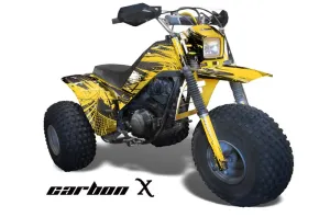 Yamaha Shaft DX 225 - 3 Wheeler ATV Graphic Kit - 1983-1985 Carbon X Yellow