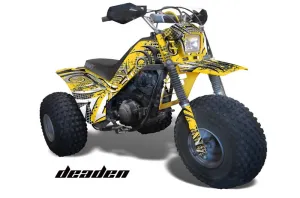 Yamaha Shaft DX 225 - 3 Wheeler ATV Graphic Kit - 1983-1985 Deaden Yellow