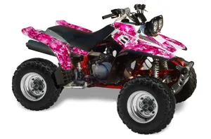 Yamaha Warrior 350 ATV Graphic Kit - All Years Butterfly Pink