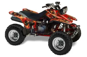 Yamaha Warrior 350 ATV Graphic Kit - All Years Firestorm Red