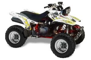 Yamaha Warrior 350 ATV Graphic Kit - All Years Motorhead White