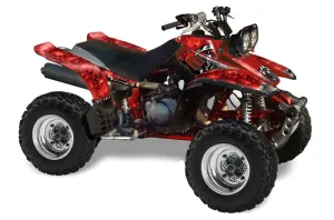 Yamaha Warrior 350 ATV Graphic Kit - All Years Reaper Red