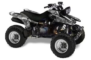 Yamaha Warrior 350 ATV Graphic Kit - All Years Reaper Silver