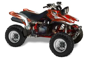 Yamaha Warrior 350 ATV Graphic Kit - All Years Tribal Flames Red
