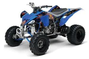 Yamaha YFZ 450 ATV Graphic Kit - 2004-2014 Ed Hardy - Pirates Blue