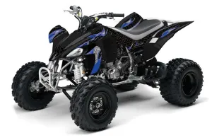Yamaha YFZ 450 ATV Graphic Kit - 2004-2014 Tribal Flames Blue