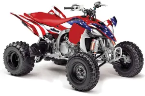 Yamaha YFZ 450SE / 450R ATV Graphic Kit - 2009-2013 Stars n Stripes Red
