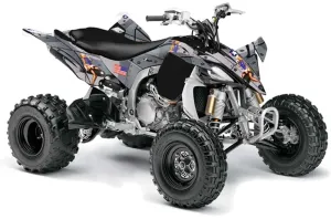 Yamaha YFZ 450SE / 450R ATV Graphic Kit - 2009-2013 T Bomber Silver