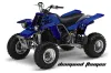 Yamaha Banshee 350 (Full Bore Plastics) ATV Graphic Kit - All Years Diamond Flames Blue