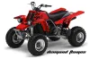 Yamaha Banshee 350 (Full Bore Plastics) ATV Graphic Kit - All Years Diamond Flames Red