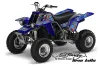 Yamaha Banshee 350 (Full Bore Plastics) ATV Graphic Kit - All Years Ed Hardy - Love Kills Blue
