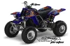 Yamaha Banshee 350 (Full Bore Plastics) ATV Graphic Kit - All Years Ed Hardy - Pirates Blue