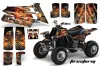 Yamaha Banshee 350 (Full Bore Plastics) ATV Graphic Kit - All Years Firestorm Black