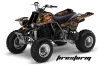 Yamaha Banshee 350 (Full Bore Plastics) ATV Graphic Kit - All Years Firestorm Black