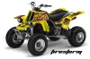 Yamaha Banshee 350 (Full Bore Plastics) ATV Graphic Kit - All Years Firestorm Yellow