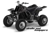 Yamaha Banshee 350 (Full Bore Plastics) ATV Graphic Kit - All Years Skulls and Hammers Black