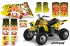 Yamaha Banshee 350 (Full Bore Plastics) ATV Graphic Kit - All Years Jackpot Yellow