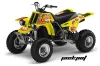 Yamaha Banshee 350 (Full Bore Plastics) ATV Graphic Kit - All Years Jackpot Yellow