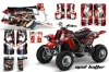 Yamaha Banshee 350 (Full Bore Plastics) ATV Graphic Kit - All Years Mad Hatter Red