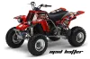 Yamaha Banshee 350 (Full Bore Plastics) ATV Graphic Kit - All Years Mad Hatter Red