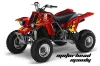Yamaha Banshee 350 (Full Bore Plastics) ATV Graphic Kit - All Years Motorhead Mandy Red