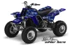 Yamaha Banshee 350 (Full Bore Plastics) ATV Graphic Kit - All Years Silver Star - Silverhaze Blue