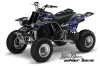 Yamaha Banshee 350 (Full Bore Plastics) ATV Graphic Kit - All Years Silver Star - Silverhaze Blue