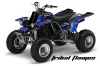 Yamaha Banshee 350 (Full Bore Plastics) ATV Graphic Kit - All Years Tribal Flames Blue