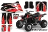 Yamaha Banshee 350 (Full Bore Plastics) ATV Graphic Kit - All Years Tribal Flames Red
