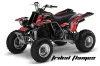 Yamaha Banshee 350 (Full Bore Plastics) ATV Graphic Kit - All Years Tribal Flames Red