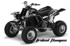 Yamaha Banshee 350 (Full Bore Plastics) ATV Graphic Kit - All Years Tribal Flames Silver