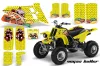 Yamaha Banshee 350 (Full Bore Plastics) ATV Graphic Kit - All Years Vegas Baller Yellow