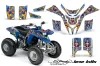 Yamaha Blaster YFS200 ATV Graphic Kit - 1988-2001 Ed Hardy - Love Kills Blue