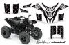 Yamaha Blaster YFS200 ATV Graphic Kit - 1988-2001 Silver Star - Reloaded Black