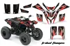 Yamaha Blaster YFS200 ATV Graphic Kit - 1988-2001 Tribal Flames Red