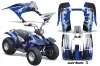 Yamaha Breeze 125 ATV Graphic Kit - 1989-2007 Carbon X Blue