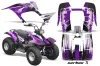 Yamaha Breeze 125 ATV Graphic Kit - 1989-2007 Carbon X Purple
