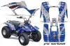Yamaha Breeze 125 ATV Graphic Kit - 1989-2007 P40 Warhawk Blue