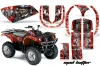 Yamaha Grizzly 660 ATV Graphic Kit - All Years Mad Hatter Red