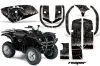 Yamaha Grizzly 660 ATV Graphic Kit - All Years Reaper Black