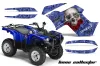Yamaha Grizzly 700 / 550 ATV Graphic Kit - 2007-2014 Bone Collector Blue