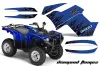 Yamaha Grizzly 700 / 550 ATV Graphic Kit - 2007-2014 Diamond Flames Blue