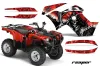 Yamaha Grizzly 700 / 550 ATV Graphic Kit - 2007-2014 Reaper Red