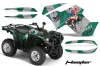 Yamaha Grizzly 700 / 550 ATV Graphic Kit - 2007-2014 T Bomber Green