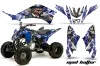 Yamaha Raptor 125 ATV Graphic Kit - 2011-2014 Mad Hatter Blue